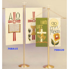 Church Banner Stand 76BA20, for one or two banners